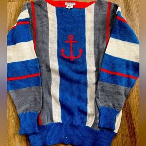 Vintage Amen Wardy Nautical Themed Sweater - Size Small - Good Condition